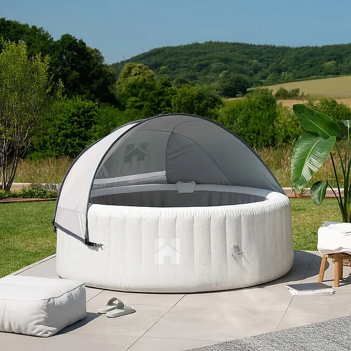 Home Deluxe Whirlpool Sonnendach AQUASUN - Grau
