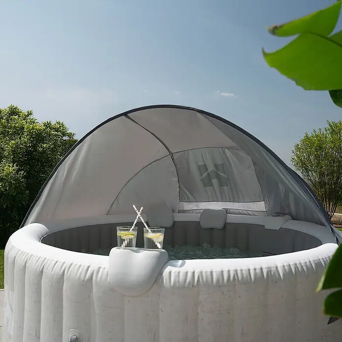 Home Deluxe Whirlpool Sonnendach AQUASUN - Grau