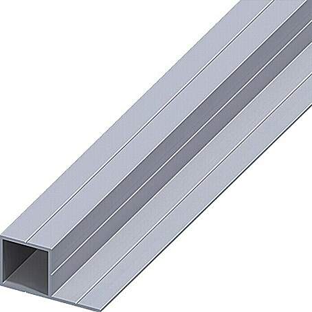 Kantoflex Quadratrohr (1.000 x 29,5 x 15,5 mm, Stärke: 1,5 mm, Aluminium, Blank)