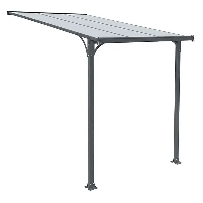 Home Deluxe Vordach CUBIS M - 222 x 150 x 238 / 258 cm - 