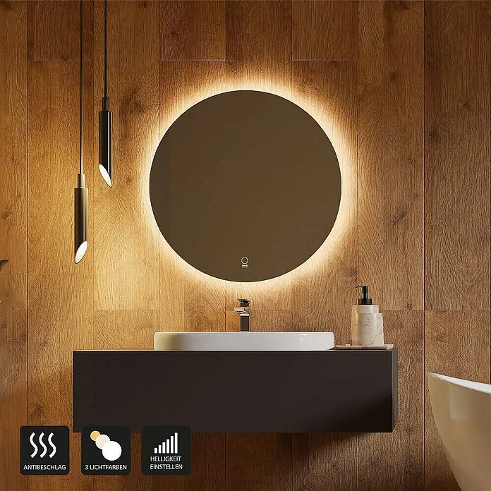 Home Deluxe LED-Spiegel Rund 100 cm - 