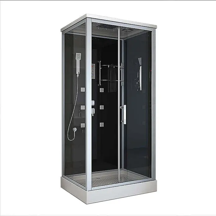 Home Deluxe Komplettdusche WAVE L - Schwarz