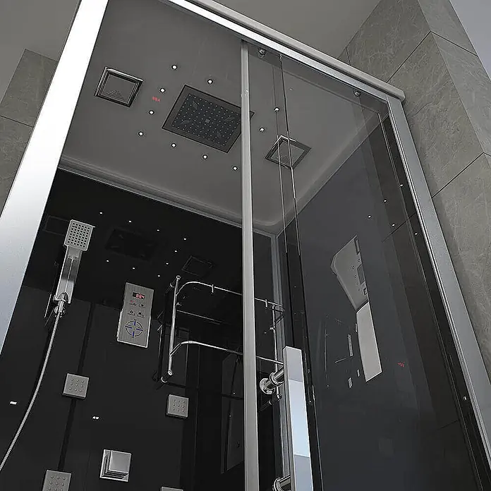 Home Deluxe Komplettdusche WAVE L - Schwarz