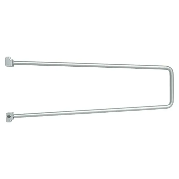 Element System Soporte para libros - 250 x 80 mm, Aluminio blanco, Acero - Una barra de ropa extraíble plateada para armarios con soportes para una fácil instalación.