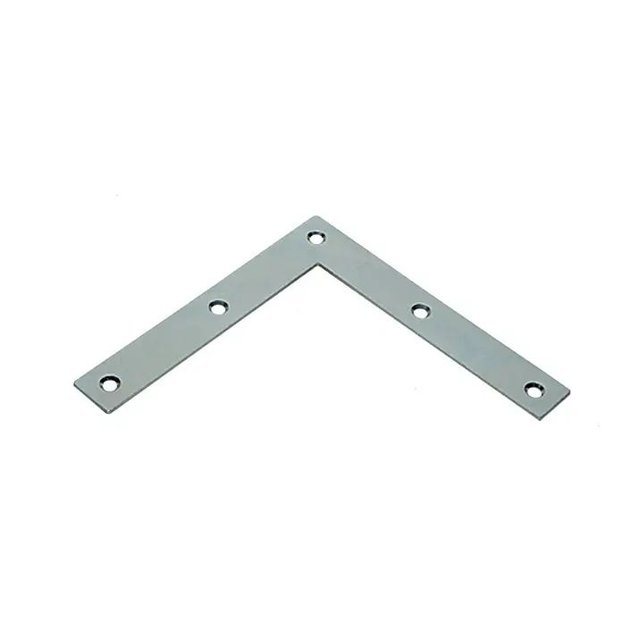 Stabilit Escuadra esquinera - 120 x 20 x 120 mm, Plateado - Escuadra metálica con agujeros para una sujeción segura, ideal para la construcción y reparación de muebles. Proporciona conexiones fuertes y fácil montaje.