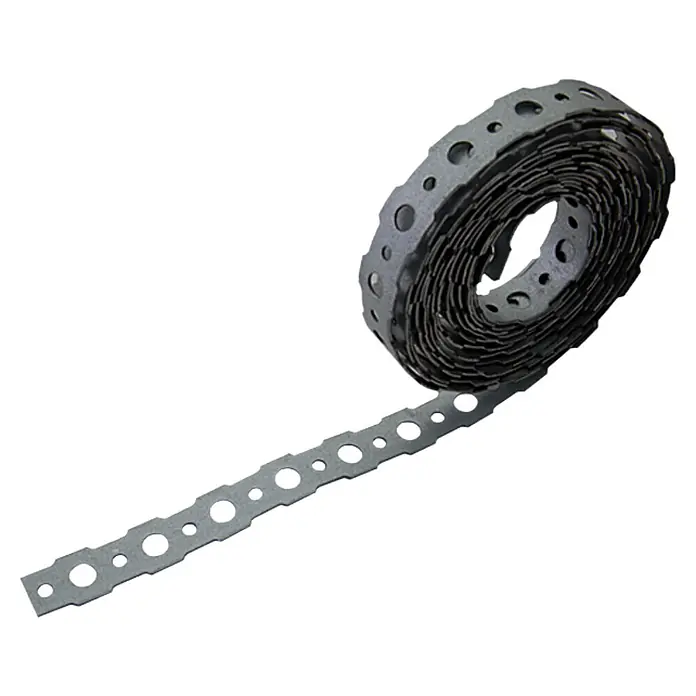Stabilit Cinta de montaje - L x An: 3 m x 12 mm, Espesor: 0,9 mm, Acero - Una tira metálica perforada con agujeros para sujetar y colgar tubos, cables u otros objetos.