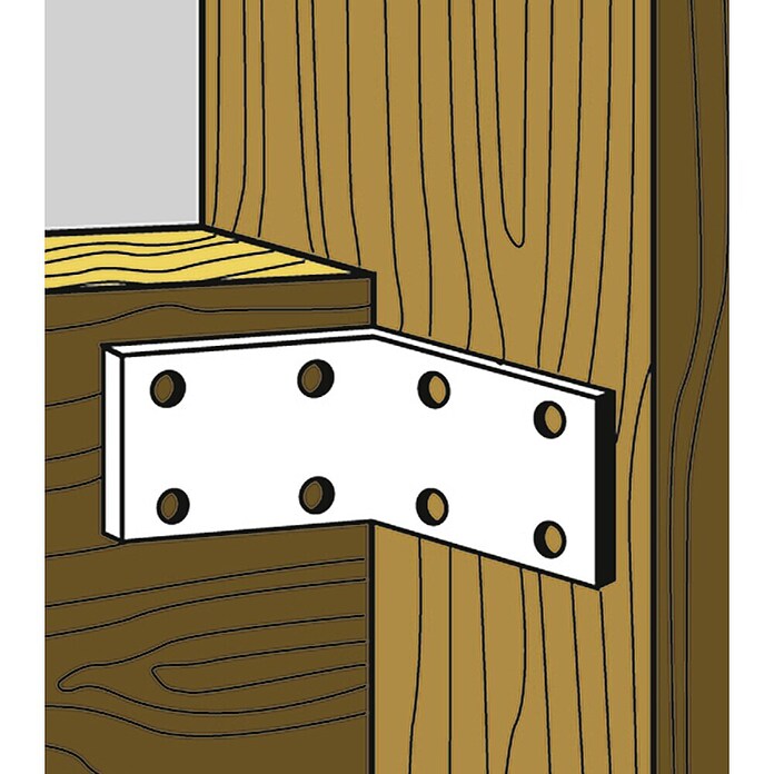 Stabilit Hoekanker (50 x 50 x 40 mm, Staal, 1 stk.)