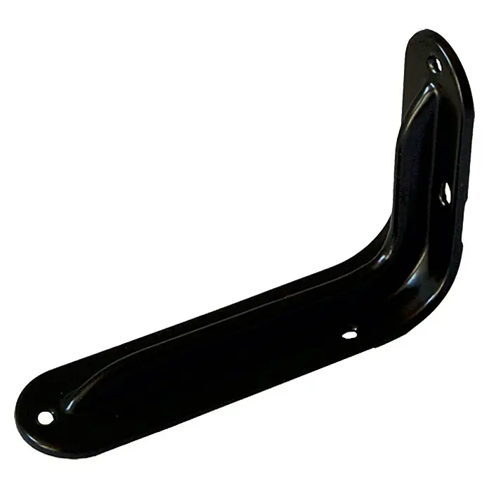 Stabilit Format-Standard-Konsole - 145 x 31 x 100 mm, Belastbarkeit: 50 kg, Metall, Schwarz - Schwarze Metallwinkelhalterung mit Befestigungslöchern zur stabilen Wandmontage. Ideal für Regale und Möbel.