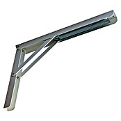 Stabilit Inklapbare plankdrager (400 x 270 x 36 mm, Belastbaarheid: 200 kg/paar, Plaatstaal, Wit)