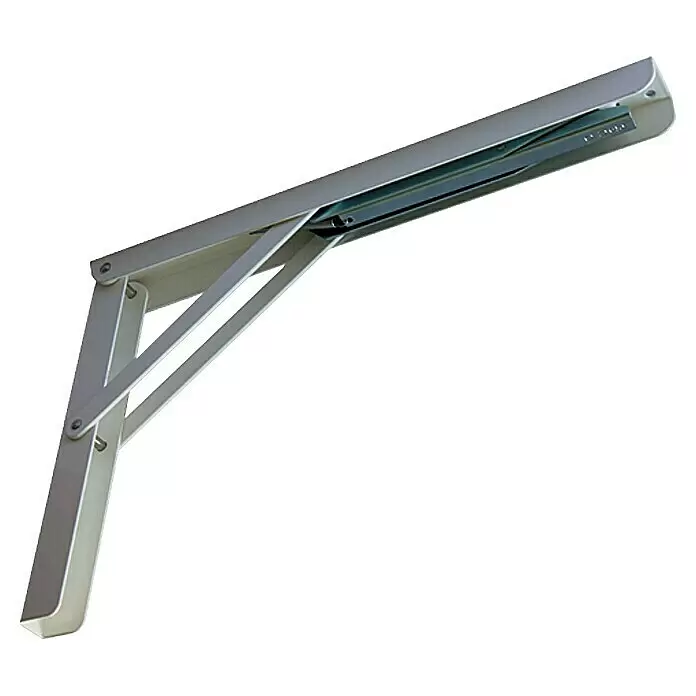 Stabilit Klappkonsole Multi-Line - 400 x 270 x 36 mm, Belastbarkeit: 200 kg, Stahl, Weiß