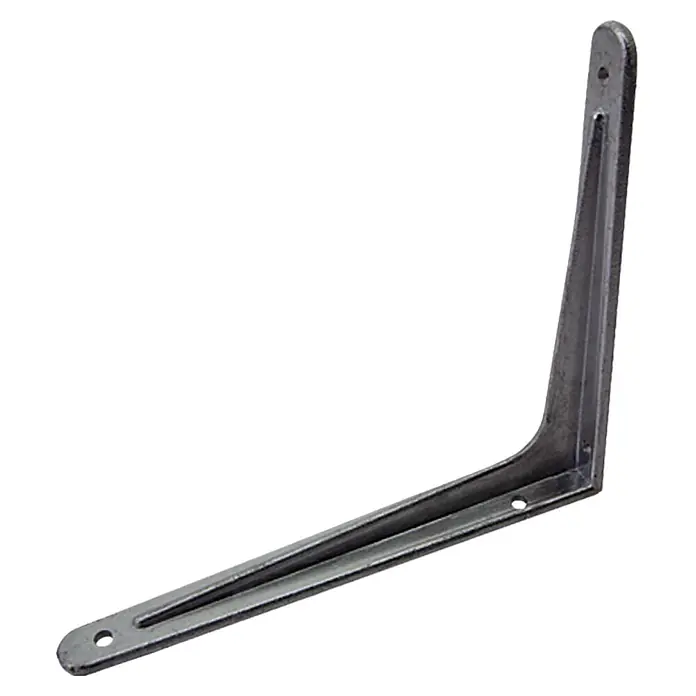 Stabilit Wandkonsole - 200 x 250 mm, Belastbarkeit: 100 kg, Aluminium - Metallwinkel mit vorgebohrten Löchern zur einfachen Montage. Ideal für Regalstützen und andere DIY-Projekte.