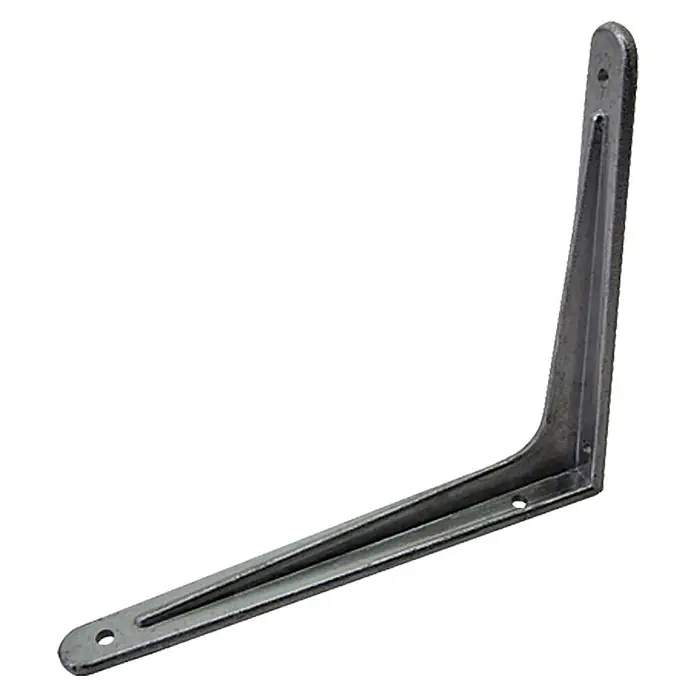Stabilit Wandkonsole - 175 x 200 mm, Belastbarkeit: 90 kg, Aluminium - Metallwinkel mit vorgebohrten Löchern zur einfachen Montage. Ideal für Regalstützen und andere DIY-Projekte.