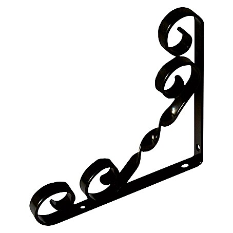 Stabilit Decor-Konsole (150 x 150 mm, Belastbarkeit: 30 kg, Schwarz)