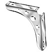 Stabilit Delta Line Konsole (300 x 24,5 x 300 mm, Belastbarkeit: 95 kg, Stahl, Weiß/Aluminium)