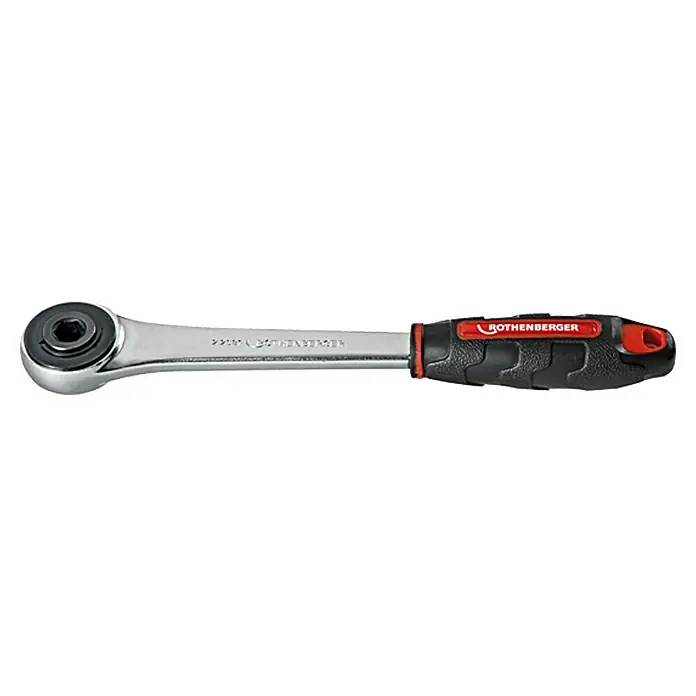 Rothenberger Industrial Ratsche - ½″ Innenvierkant, Geeignet für: Sanitärwerkzeuge - ROTHENBERGER Rohrzange mit Ratschenfunktion und ergonomischem Griff für präzises Arbeiten.
