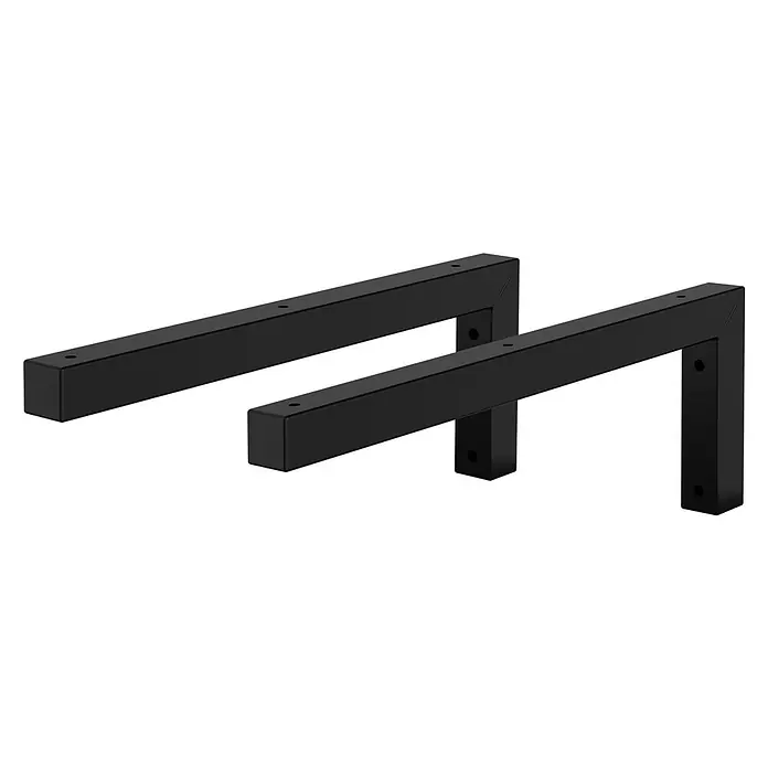 ML-Design Wandkonsole Regalwinkel L-Form Schwarz Konsolenträger Regalträger Halterung - L x B x H: 400 x 30 x 150 mm, Belastbarkeit: 50 kg, Stahl