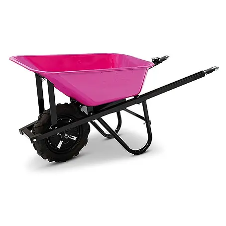 BAMATO Elektro-Schubkarre MTR-155 Pink Edition 150kg 6km/h 75L