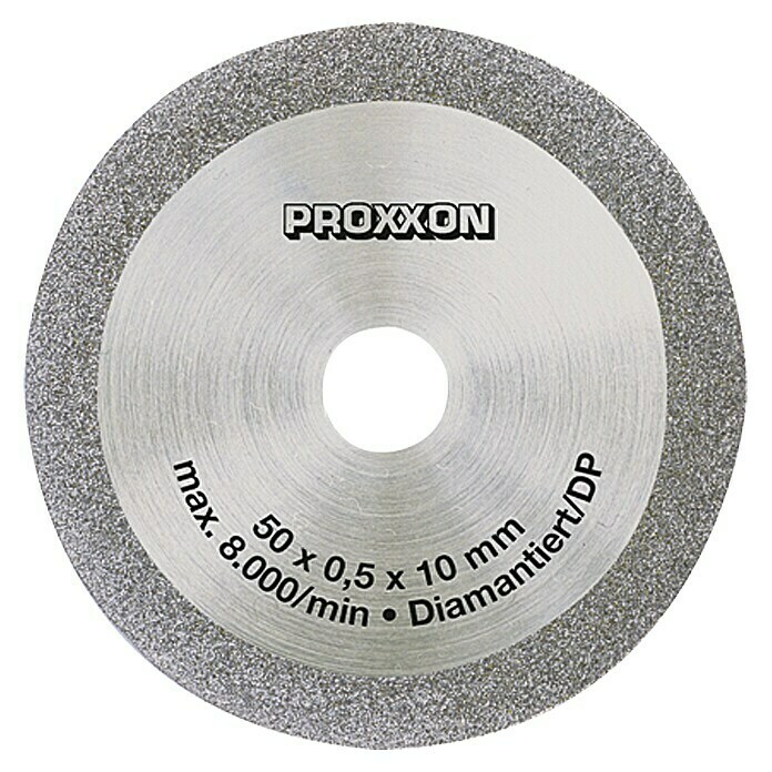 Proxxon Hoja de sierra de diamante N.º 28012 (Diámetro: 50 mm, Diámetro orificio de alojamiento: 10 mm)