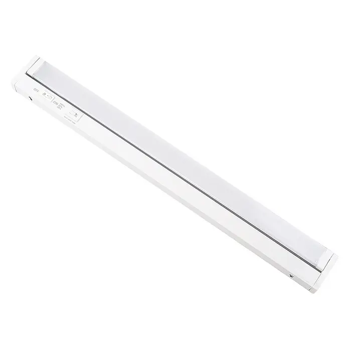 Luxula LED-Unterbauleuchte - Lichtfarbe: Mehrfarbig, 8 W - Weiße Unterbau-LED-Lichtleiste mit Ein-/Ausschalter, einstellbarer Helligkeit und wählbarer Farbtemperatureinstellung.