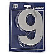 Portaferm Kućni broj 9 (Visina: 15 cm, Plemeniti čelik, Motiv: 9)