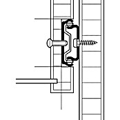 Stabilit Guía para cajones (Longitud cajón: 350 - 580 mm, Capacidad de carga: 25 kg, Extracción parcial, Montaje de ranura en el cajón, Galvanizado)