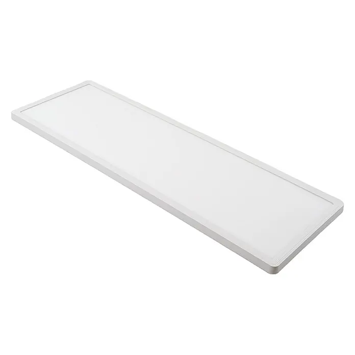 Luxula LED-Deckenleuchte - 24 W, Weiß, Mehrfarbig - Rechteckige weiße LED-Panel-Leuchte mit schlankem Rahmen.