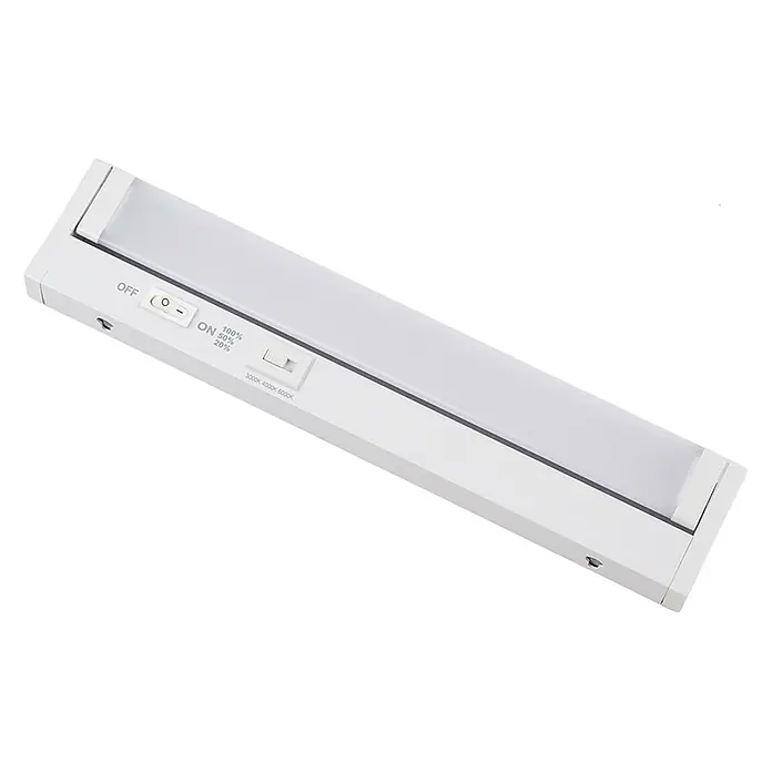 Luxula LED-Unterbauleuchte - Lichtfarbe: Mehrfarbig, 4 W - Weiße Unterbau-LED-Leuchte mit Schaltern für Dimmung und einstellbare Farbtemperatur.