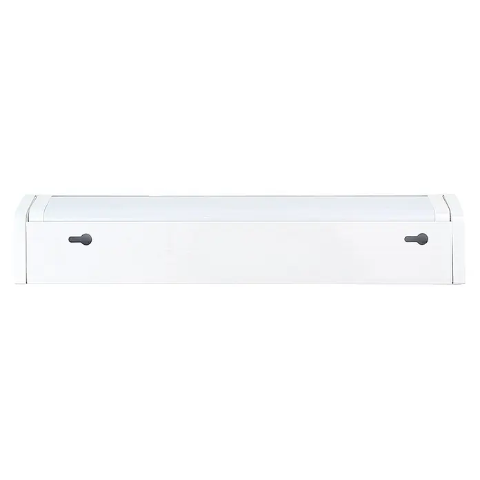Luxula LED-Unterbauleuchte - Lichtfarbe: Mehrfarbig, 4 W - Weißes Unterbau-Leuchtstofflicht mit sichtbaren Schlüsselloch-Montageschlitzen auf der Rückseite.