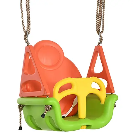 3-in-1 Babyschaukel, Kinderschaukel mit verstellbarem Schaukelsitz Grün