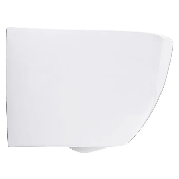 SCHÖNER WOHNEN-Kollektion Wand-WC Antus Spülrandlos Weiß - Spülrandlos, Spülform: Tief, WC Abgang: Waagerecht, Weiß - Weißes Wandgerät mit gewölbter Frontplatte und einem kleinen Sensor unten.