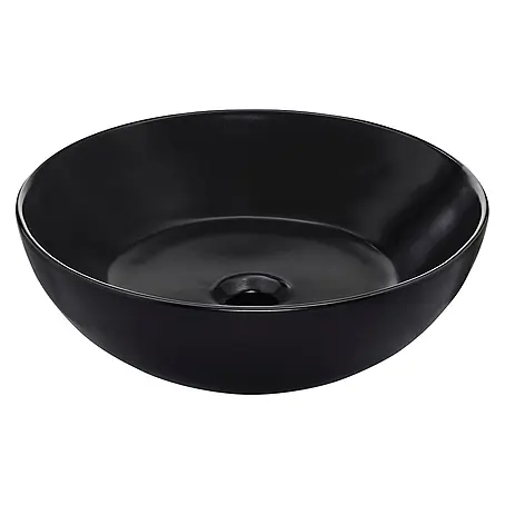 SCHÖNER WOHNEN-Kollektion  Aufsatzwaschbecken Beco 38 cm Mattschwarz