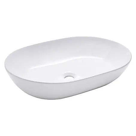 SCHÖNER WOHNEN-Kollektion  Aufsatzwaschbecken Sati 60 cm x 42 cm Weiß