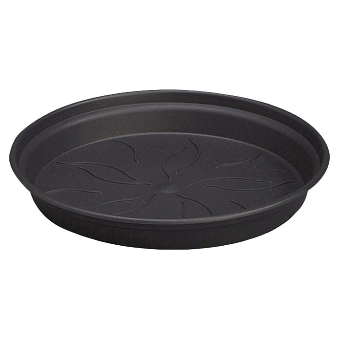 Elho Green Basics Plato para maceta (Ø x Al: 10 x 1 cm, Negro)