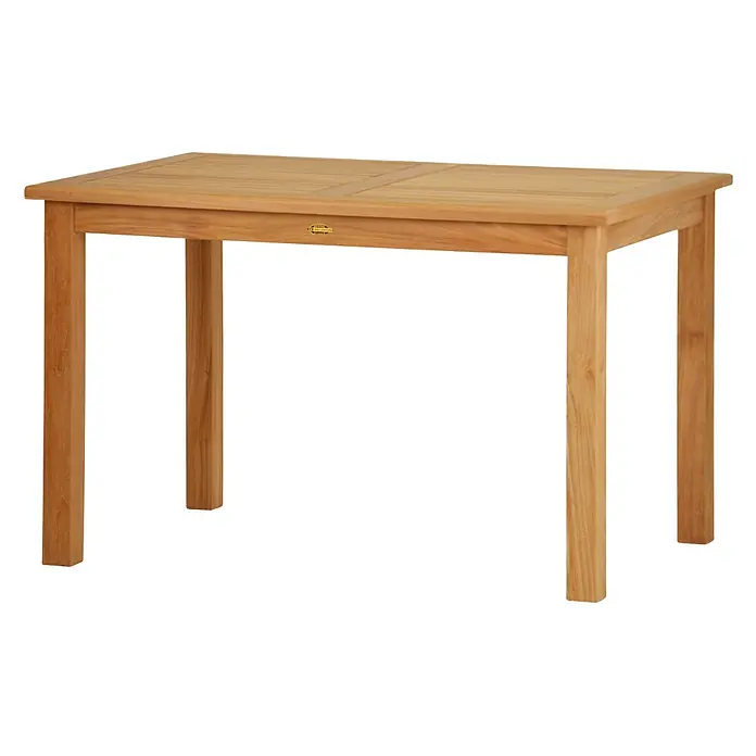 Kai Wiechmann Gartentisch - Teakholz, Rechteckig, Naturbelassen - Rechteckiger Bartisch aus Teakholz mit vier stabilen Beinen.