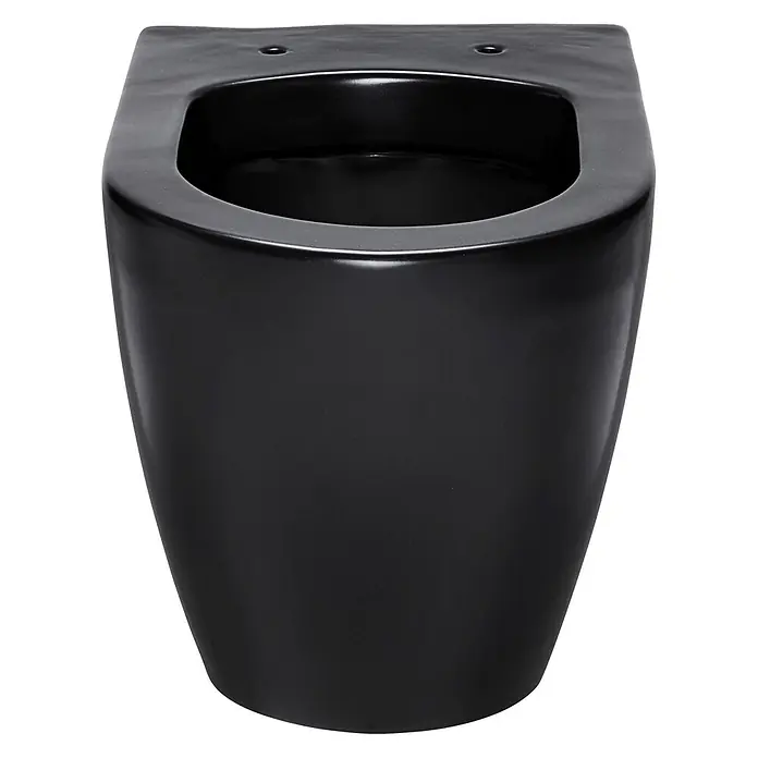 SCHÖNER WOHNEN-Kollektion Wand-WC Antus Spülrandlos Mattschwarz - Spülrandlos, Spülform: Tief, Mattschwarz - Schwarzes Wand-WC aus Keramik.