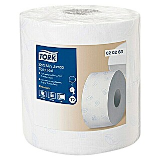 Tork Premium Toilettenpapier Mini Jumbo T2 (2 Rollen, Anzahl Lagen: 2, 170 m x 10 cm)