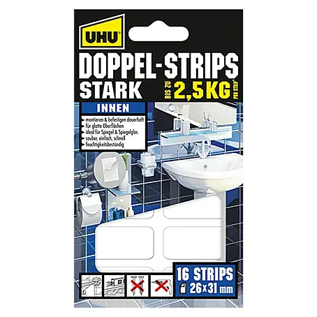 UHU  Doppel-Strips Stark