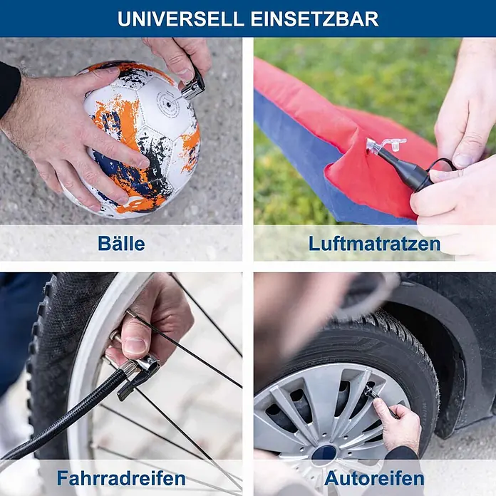 Scheppach IXES 20V Hybrid-Kompressor Air Force 6 - 20 V, Ohne Akku, Max. Druck: 10,3 bar - Vielseitige Kompaktpumpe bläst Ball, Luftmatratze, Fahrrad- und Autoreifen auf.