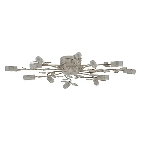 Lindby LED Deckenlampe in messing, weiß, Deckenleuchte