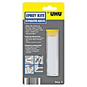 UHU Reparaturmasse Epoxy Kitt (56 g, Stick, Grau/Weiß)