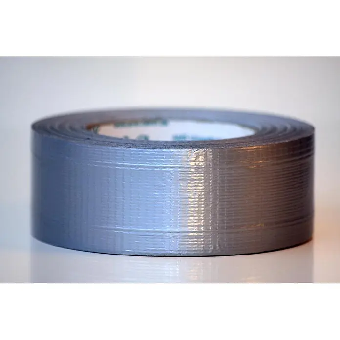 ALLEGRA Gewebeband - 72 mm x 50 m, silber - Silbergraue Rolle robustes Panzertape.