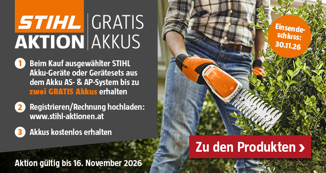 Aktion Stihl mit gratis Akku