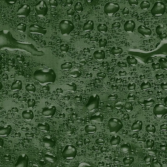 Euroshowers Duschvorhang - B x H: 180 x 200 cm, Polyester - Grüne, texturierte Oberfläche mit glänzenden Wassertropfen.