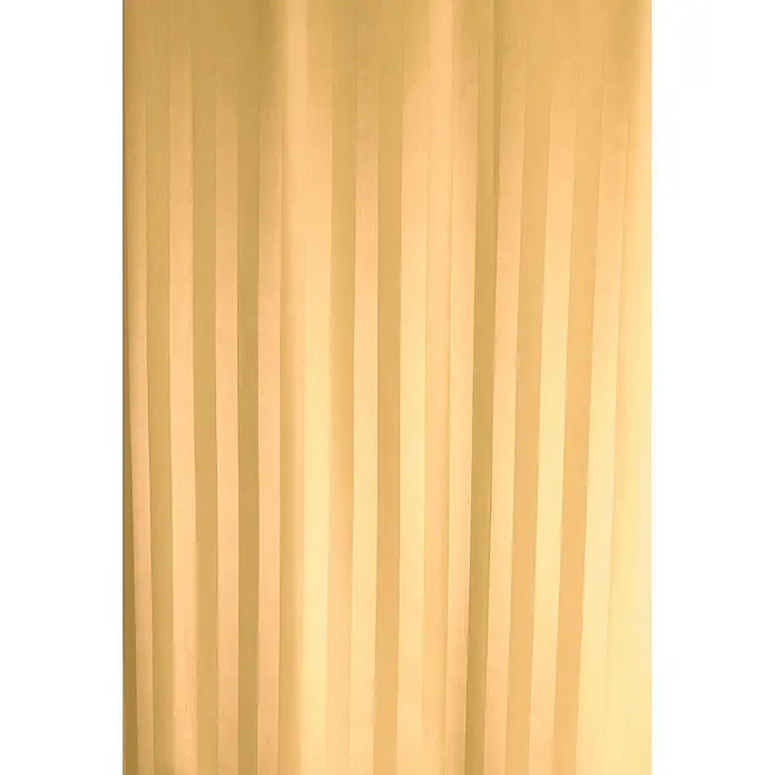 Euroshowers Duschvorhang - B x H: 180 x 200 cm, Polyester - Beige Stoffgardine mit vertikalen Streifen.
