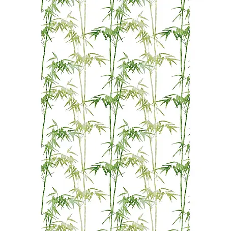 Euroshowers Duschvorhang Bamboo 180 x 200 cm Bambusmotiv