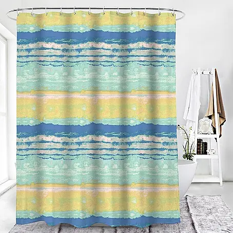 Euroshowers Duschvorhang Strimma 180 x 200 cm Streifenmuster Bunt