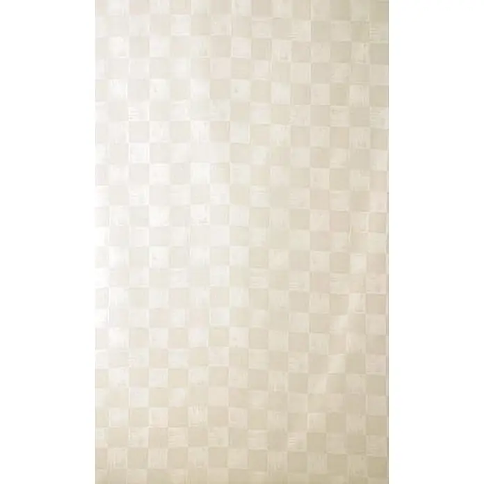 Euroshowers Duschvorhang Diffuse Beige 180 x 200 cm -  - Helles cremefarbenes Karomuster mit dezenter Textur.