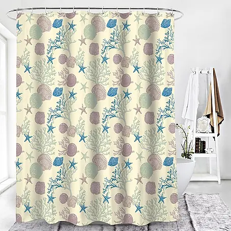 Euroshowers Duschvorhang Sjöbris 180 x 200 cm Meeresmotiv