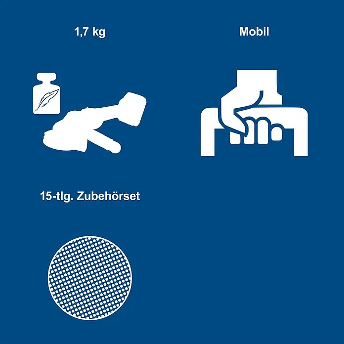 Scheppach IXES 20V Akku-Winkelschleifer Mobile Werkstatt C-ATB15/1-X - 1 Akku, 4 Ah, Durchmesser Scheibe: 125 mm - Leichtes (1,7 kg) mobiles Handwerkzeug mit 15-teiligem Zubehörset, inkl. Schleifscheiben.