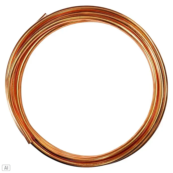 Kupferrohr - Durchmesser: 12 mm, Länge: 5 mm - Vorderansicht